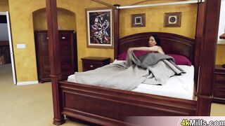 MILF accidentally anal fucked by stepbro