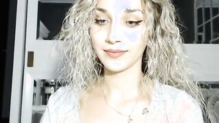 Busty Blonde Babe gets naked for you