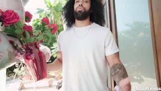 Big surprise to my busty step mom during mothers day