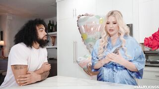 Big surprise to my busty step mom during mothers day