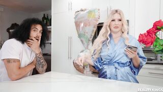 Big surprise to my busty step mom during mothers day