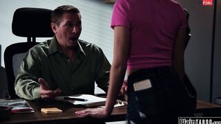 Small jugs skinny school women fucks counselor for his signature