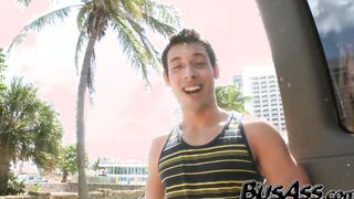 Young cutie tricked into banging a masculine jock