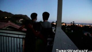 Twink invites his boyfriend for a homemade ass fuck session
