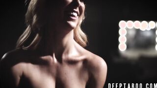 Young girl gets savagely fucked bareback by an older dude