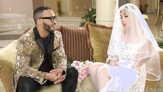 Delectable Aubrey Kate shows what TS brides do after wedding