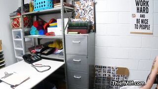 Office desk drilling of inked MILF suspect