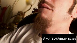 Slim hairy dude was waiting all day to unload his jizz