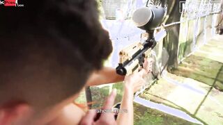 MAMACITAZ - Long Butt Barely Legal Miranda Plays Outdoors In The