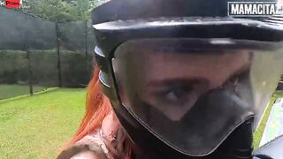 MAMACITAZ - Long Butt Barely Legal Miranda Plays Outdoors In The