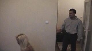 Busty tranny dominates her man before letting him fuck her