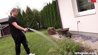 Gardener spies on freaky couple
