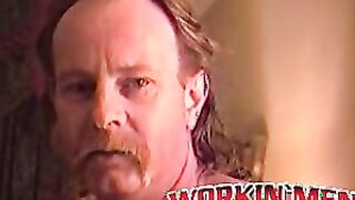 Nasty old man has solo fun in cheap motel room by wanking