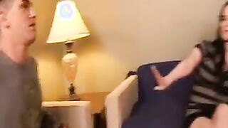 Charley Chase fucking inside the living room with her piercings