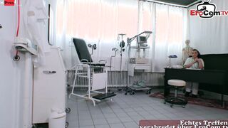 Sexsual German Cougar Doctor plowed with the stepson inside the doctors office
