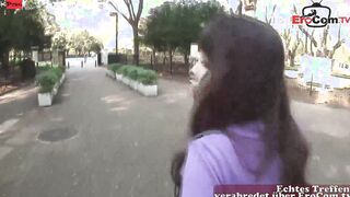 Thin bushy chinese college teens got cummed point of view