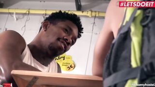 TURNED ON HOSTEL - (Zuzu Sweet, Jesus Reyes) - Bubble Butt Bimbo enjoys Being Stretched By A bbc