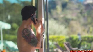 Dakota Payne fucks his hot pool guy Devin Franco