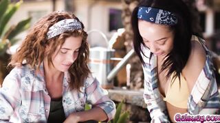 Bestfriends gardening and fucking hard