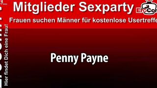 Slender red haired hoe with tiny melons during a gang bang pounded