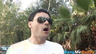Big dicked daddy slams his little twink bitch bareback