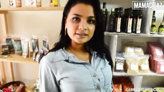 CARNEDELMERCADO - (Joa Cienfuegos, Charles Gomez) - Chubby Dark Haired With Big Titted Rides A Gigantic Latino Cock