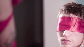 Hottie little Latina Gina Valentina is ready to make Oliver Flynn drool. He sits in a chair, tied up and