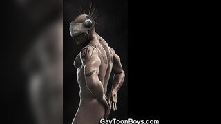Muscular Males 3D Like It Big