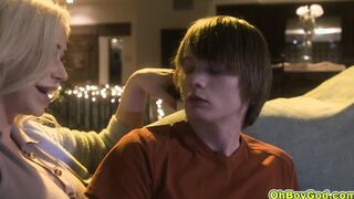 Curvy stepmom takes long dick of his stepson