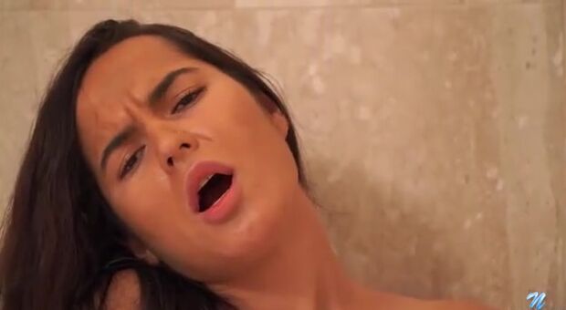 Although Monica Brown is inside a goddess bath-tub gets clean, this babe has a crazy mind she will never be rid