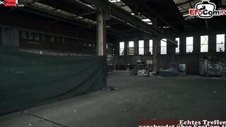 German Stupid Blonde Pick up on street for Double Vaginal