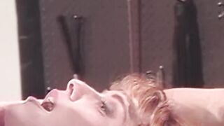 Kinky redhead enjoys hardcore spanking and rough domination