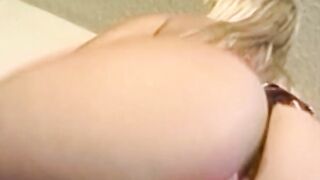 Submissive lesbian humiliated and spanked by maledom