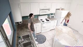 Haley Reed is grabbing herself some water when her stepbrother Jake Adams spies her into