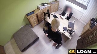Beautiful future debtor services cock before getting fucked