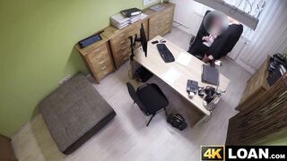 Beautiful future debtor services cock before getting fucked