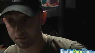 Hardcore anal doggy style from behind with twink and hunk