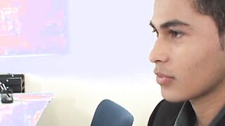 Cute latino homosexuals smash butts and spray jizz all over