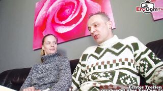 German 19 year old lover Iris Wipperfuerth sharing first time MMF amateur casting