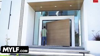 Mylf - Lucky Dude Visits His Friend's Lonely Housewife And Comforts Her With His Throbbing Dick