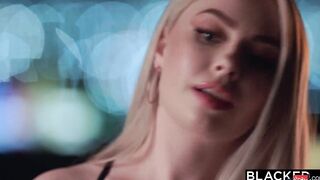 BLACKED Super Blonde fangirl getting creampied by crush Jax