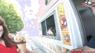 Barely Legal chick with small titties getting a pussy creampie after