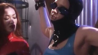 Redhead femdom shows dominance over bound sub