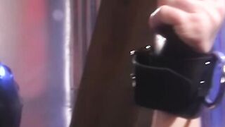 Redhead femdom shows dominance over bound sub