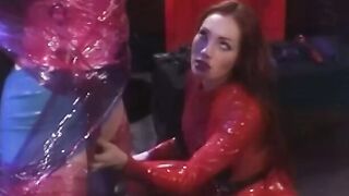 Redhead femdom shows dominance over bound sub
