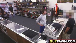 Handsome cutie seduced by money and ass fucked in the office