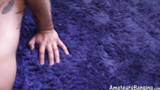 Amateur stud deepthroats jock cock before rough doggystyle