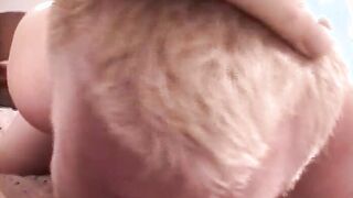 Kinky fat guy pleasures himself and unloads white chowder