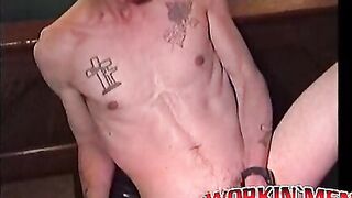 Nasty old twink Tim just loves jerkin his gherkin when solo