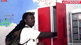 TURNED ON HOSTEL Hostel babe Eveline Dellai Getting Rough BBC Anal
